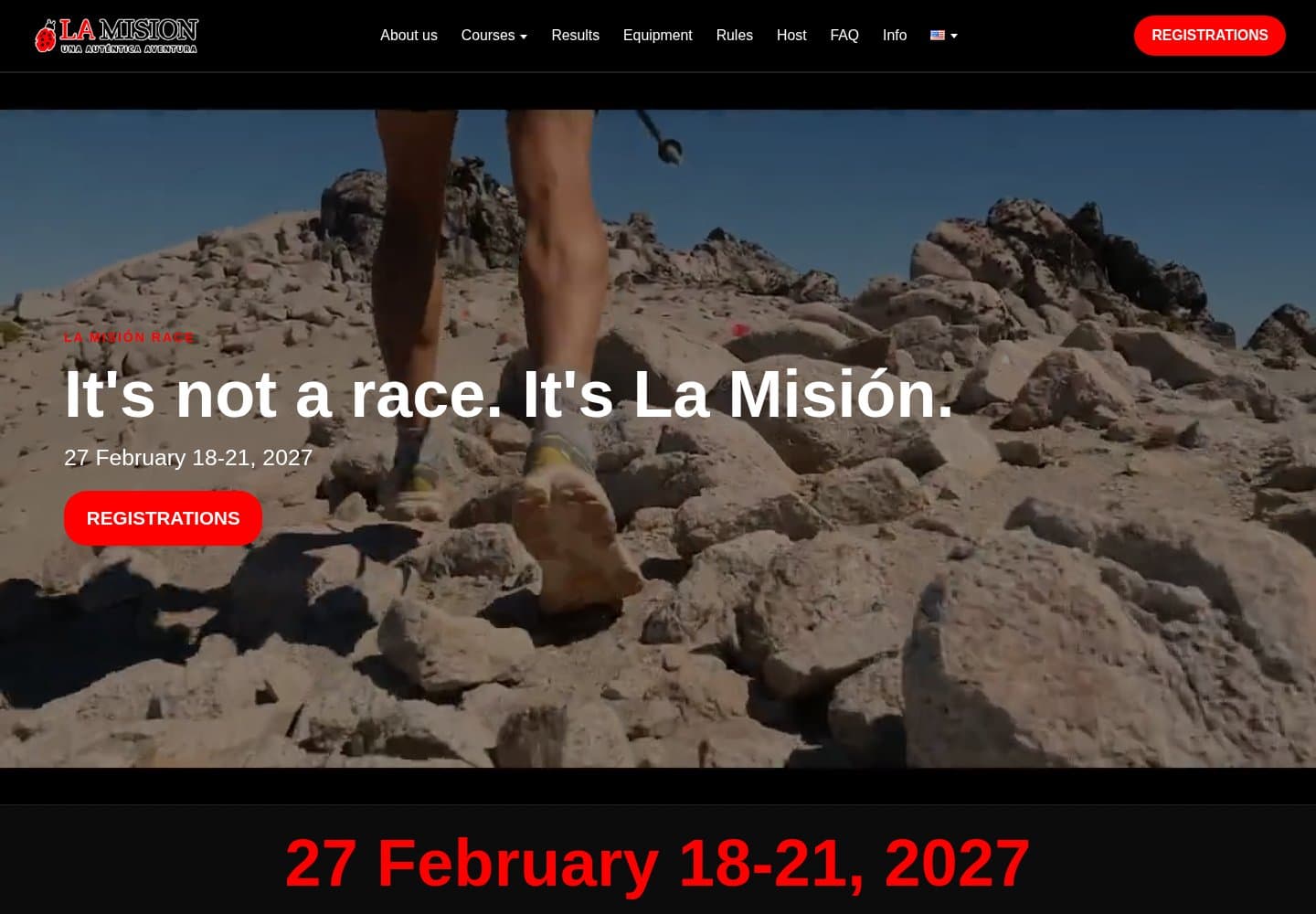 Screenshot of La Misión Race