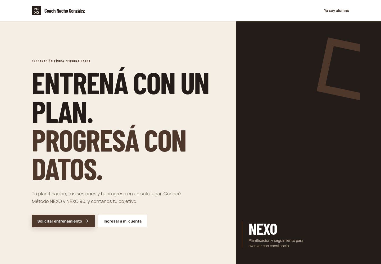 Screenshot of Nacho González PF